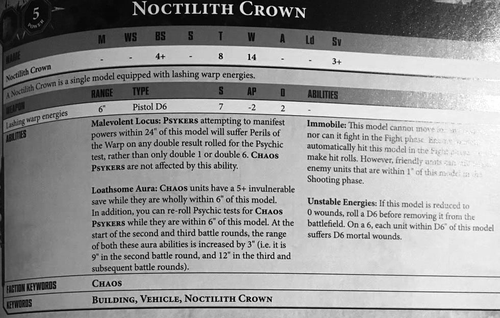 The Noctilith Crown rules