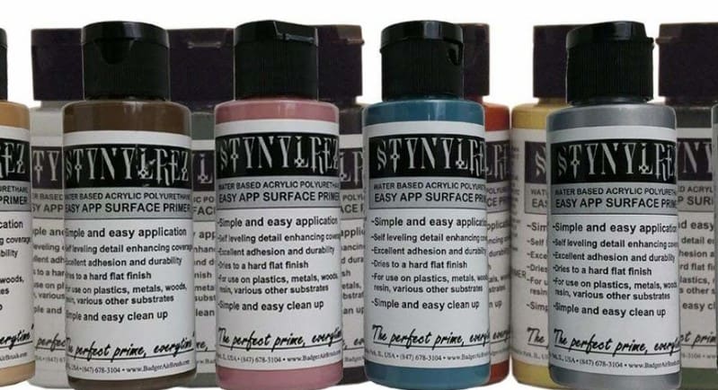 Stynylrez Primers from Badger 4oz Bottles Various Colors