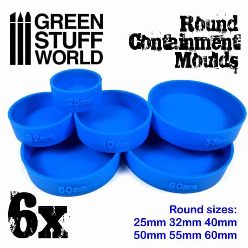 Player Created Custom Wargames Bases 2 60mm Round Rough Ground Resin Bases 