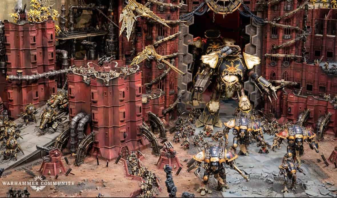 Chaos Knights & Titans Rise In GW's Latest Diorama Display - Spikey Bits