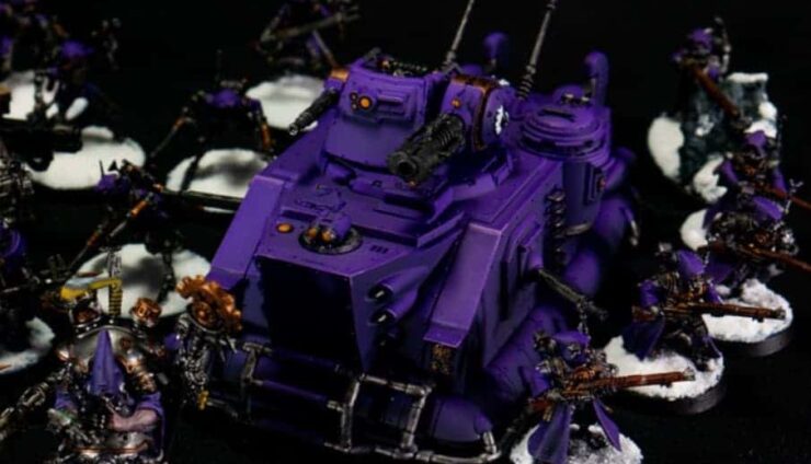 Purple Mech and Red Mesa Guard