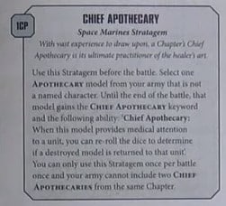 Chief Apothecary strat
