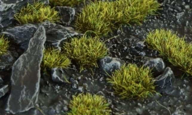 Scenery Miniature Basing Warhammer Grass TUFTS 6mm self-adhesive DARK GREEN