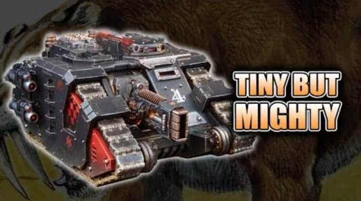 Tiniest Space Marine Tank Forge World Sabre Unbox & Build