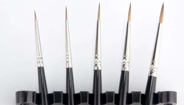 Artist’s Arsenal 5 Piece Sable Brush Set: 000-2