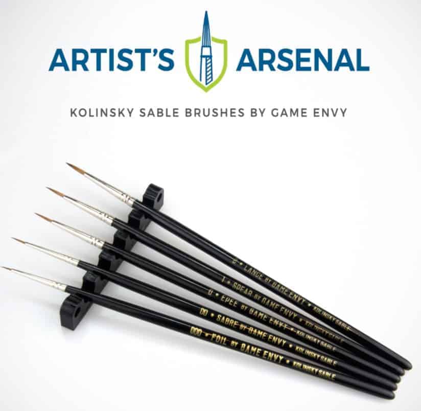 Artist’s Arsenal 5 Piece Sable Brush Set: 000-2