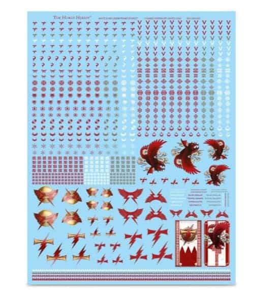 WARHAMMER 40K TRANSFER SHEET transfers Decal Imperial Guard Orks Space Marines 