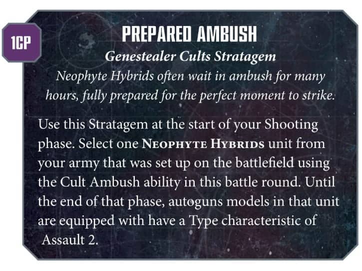 gsc stratagem prepared ambush