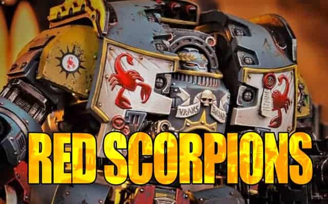 red scorpion space marine art