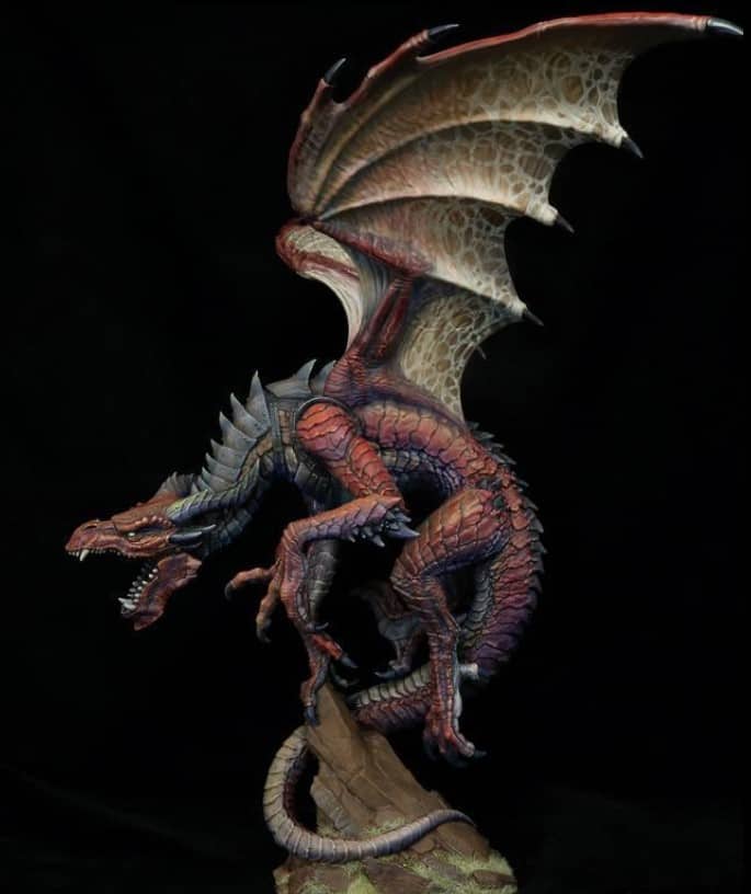 Empire Dragon from Forgeworld, for Warhammer.  Dragon pictures, Warhammer  fantasy, Reaper miniatures