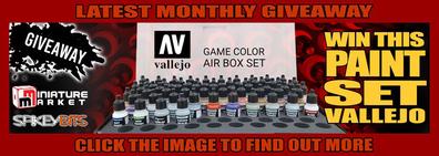 Win This Set of Vallejo Game Air Paints For Your Miniatures!