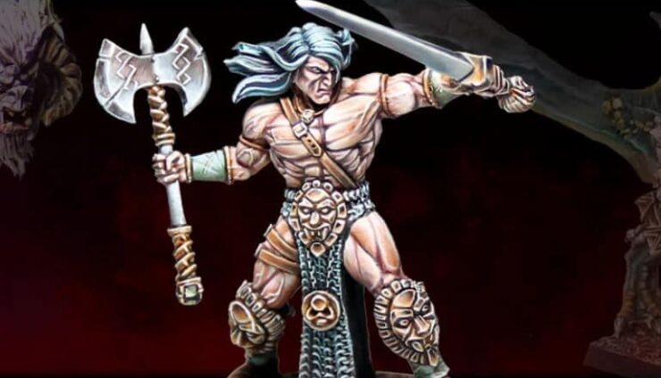BARBARIAN MERCENARY WITH PAIRED WEAPONS