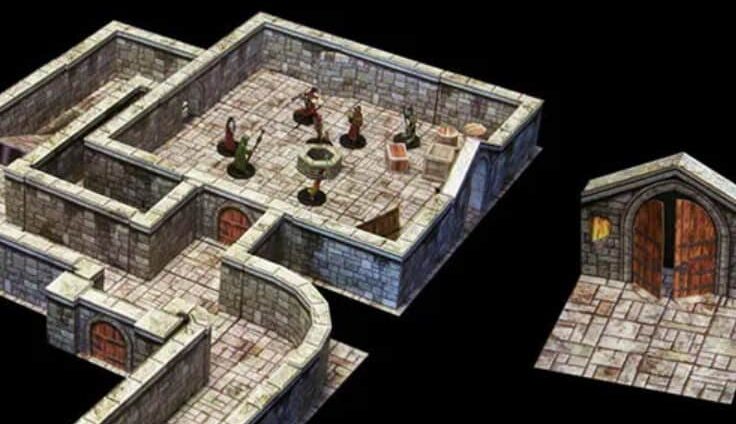 3D Cardstock Terrain E-Z Dungeons