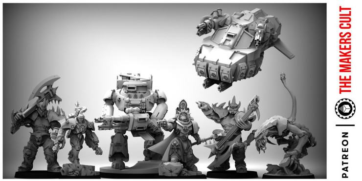 Tempest Lords & Battle Tanks: April Makers Cult 3D STL Files