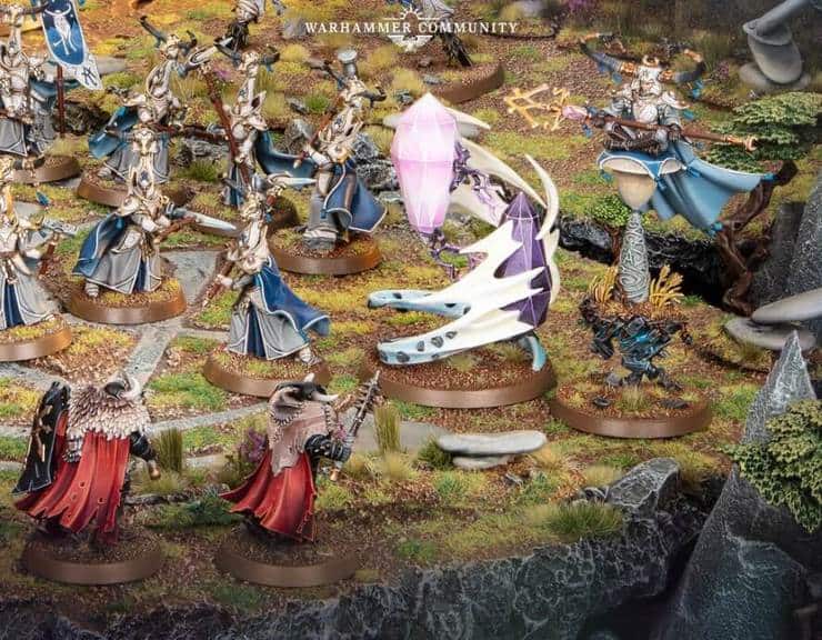 Teclis Rocce E Arbusti Terreno Lumineth Realm-Lords Warhammer Age Of Sigmar