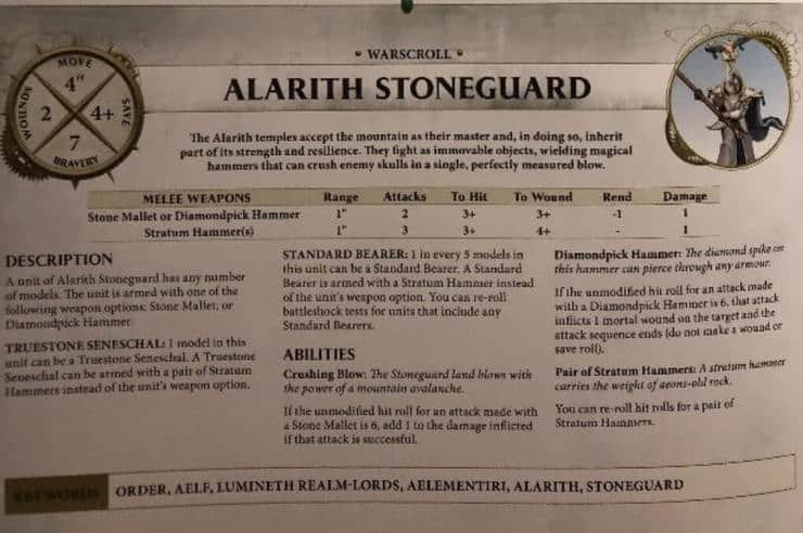 WARHAMMER età della Sigma-lumineth Realm-I Signori alarith stonemage-Ordine in 
