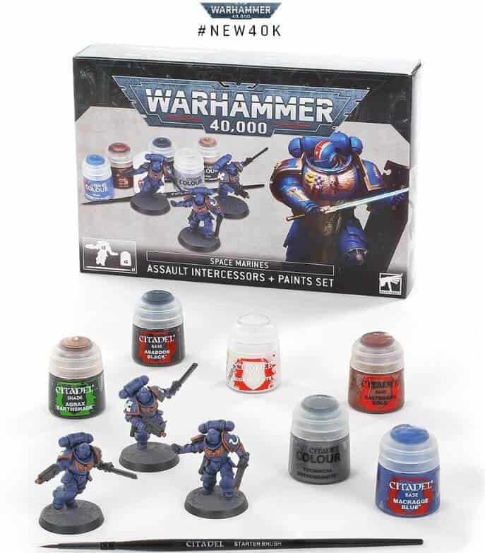 Games Workshop Warhammer 40k Mega Paint Set - Metal Case