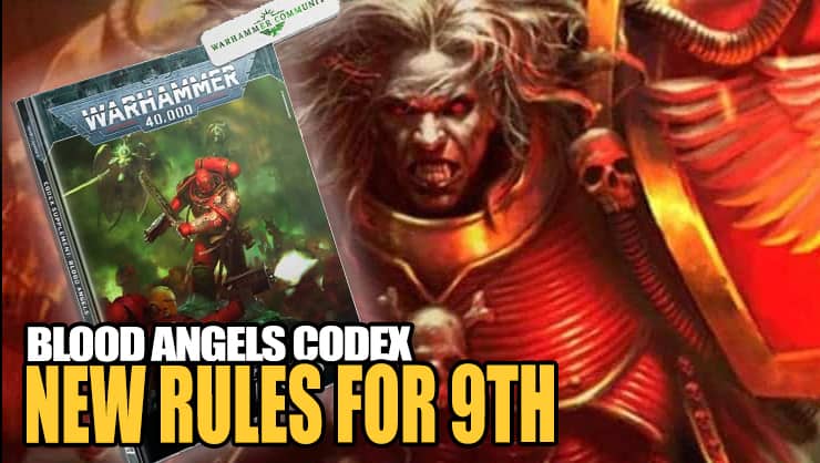 FAST FREE SHIP Blood Angels Codex Supplement 9th Ed Games Workshop Warhammer 40K