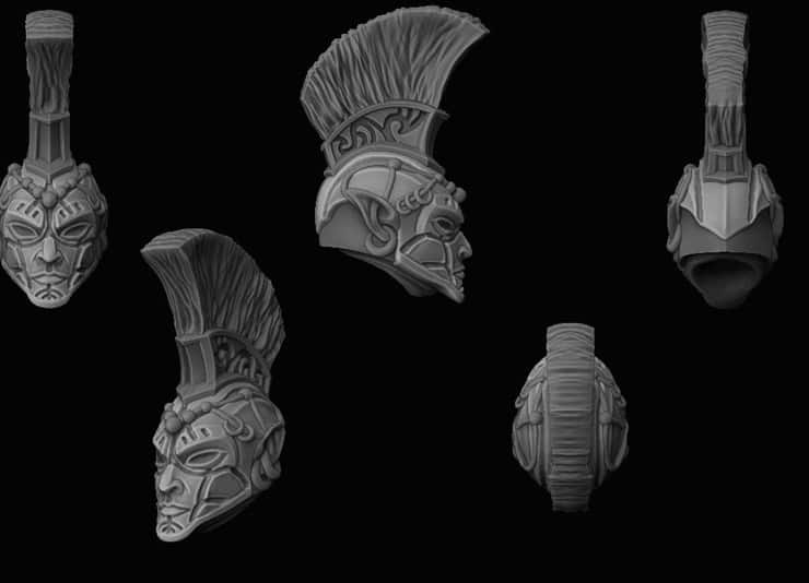 New AoS Aelf Heads Preview From Liber Daemonica