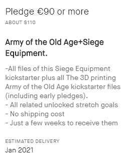 Siege Equipment STL Kickstarter Pledge Level 4