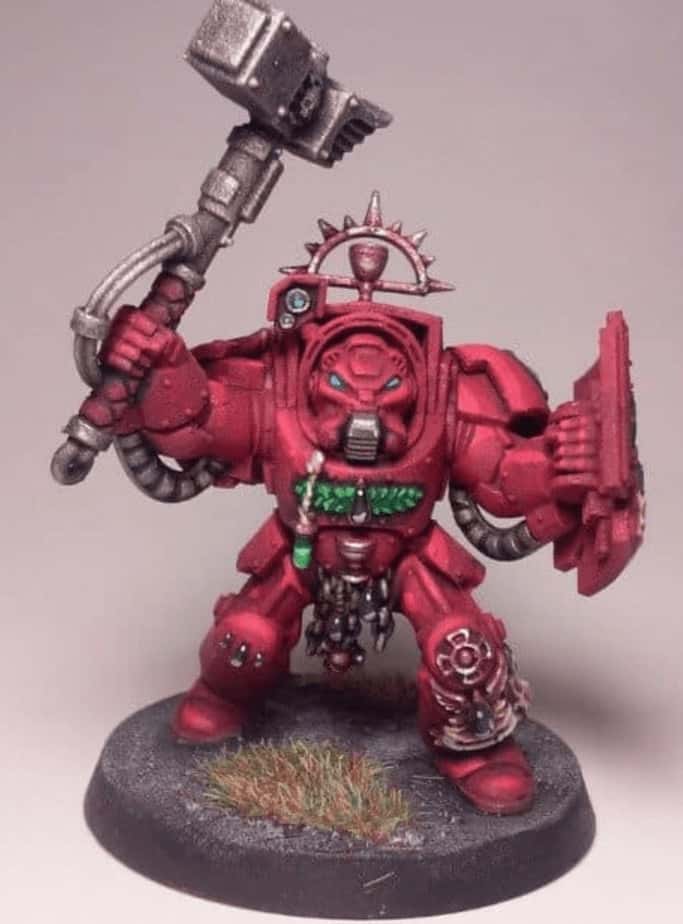 Miniature Machinations on Instagram: Blood Angels Space Marine Painting  Tutorial! For our next painting tutorial we decided to go with another  vibrant color scheme and this time we converted up an assault