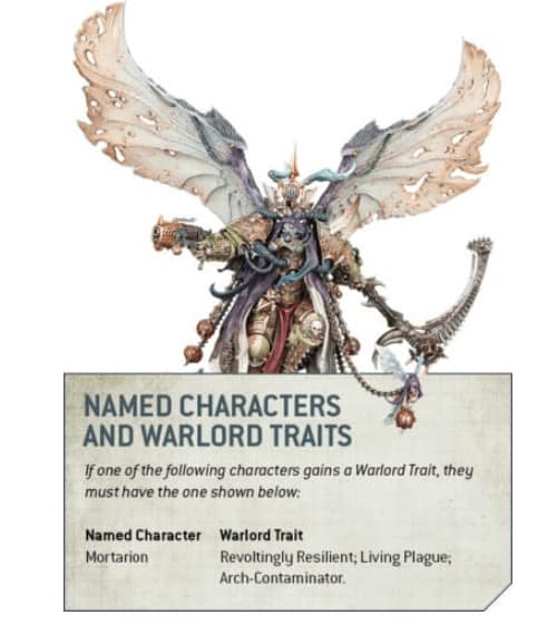 Mortarion Warlord traits