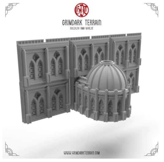 New 8mm Scale GrimDark Terrain STL Patreon!