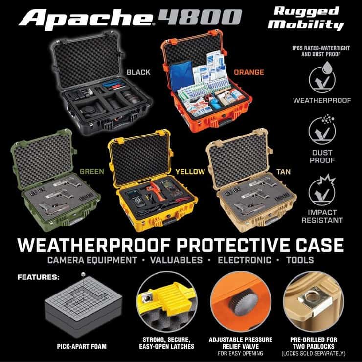 Kaizen Source - Apache 4800 Weatherproof Protective Case, X-Large