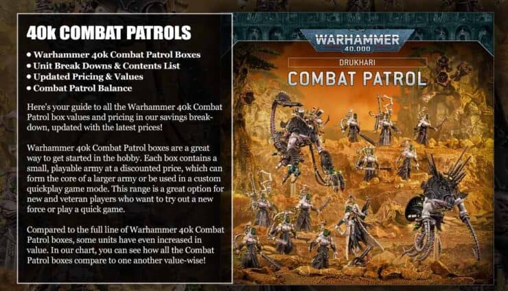 drukhari combat patrol product shot with painted models in desert background dark eldar warhammer 40k