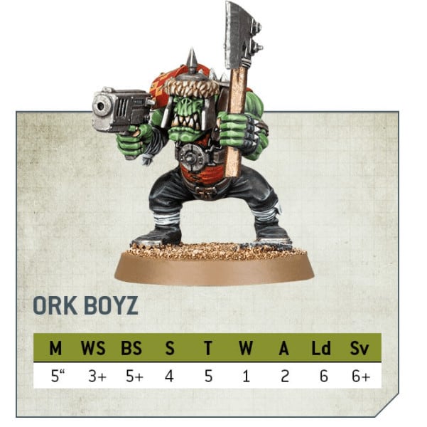 Warhammer 40K Space Orks Boyz jambes 