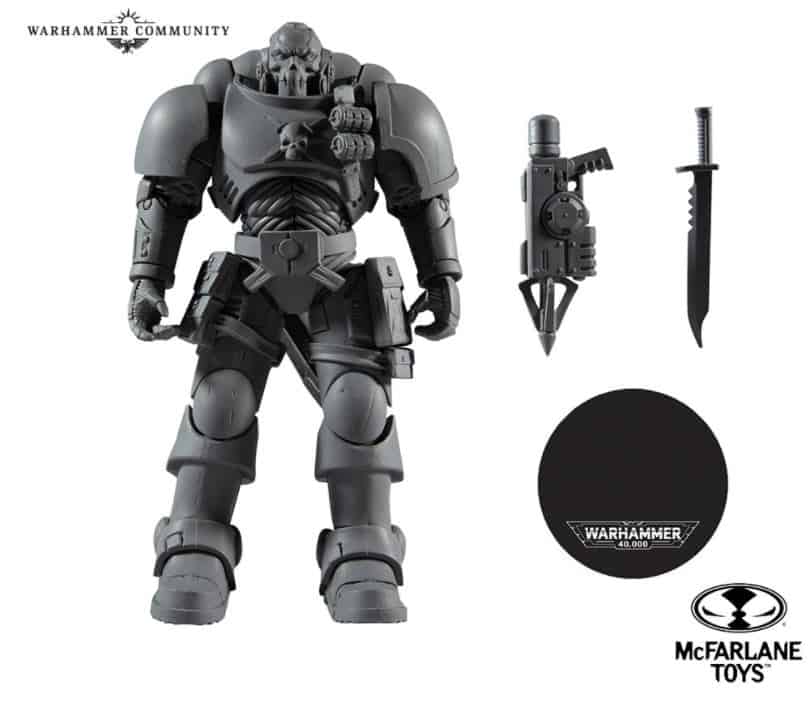 Weapons Plague Helmet  McFarlane Toys #24 Warhammer 40k Space Marine Bits 