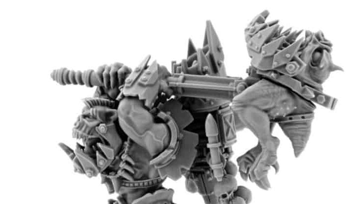 Ork boss with Squeeghammer feature r
