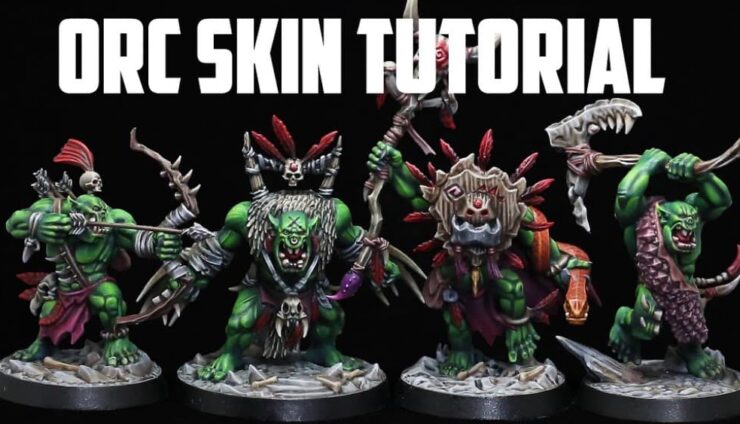 ork orc skin tutorial how to paint