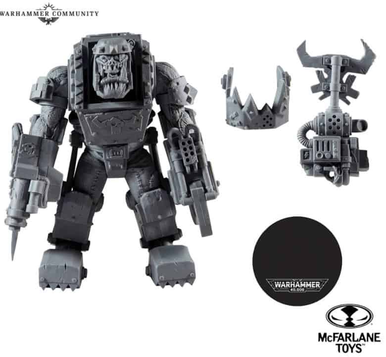 Iron V2 Helmet  McFarlane Toys #31 Warhammer 40k Space Marine Bits Weapons 