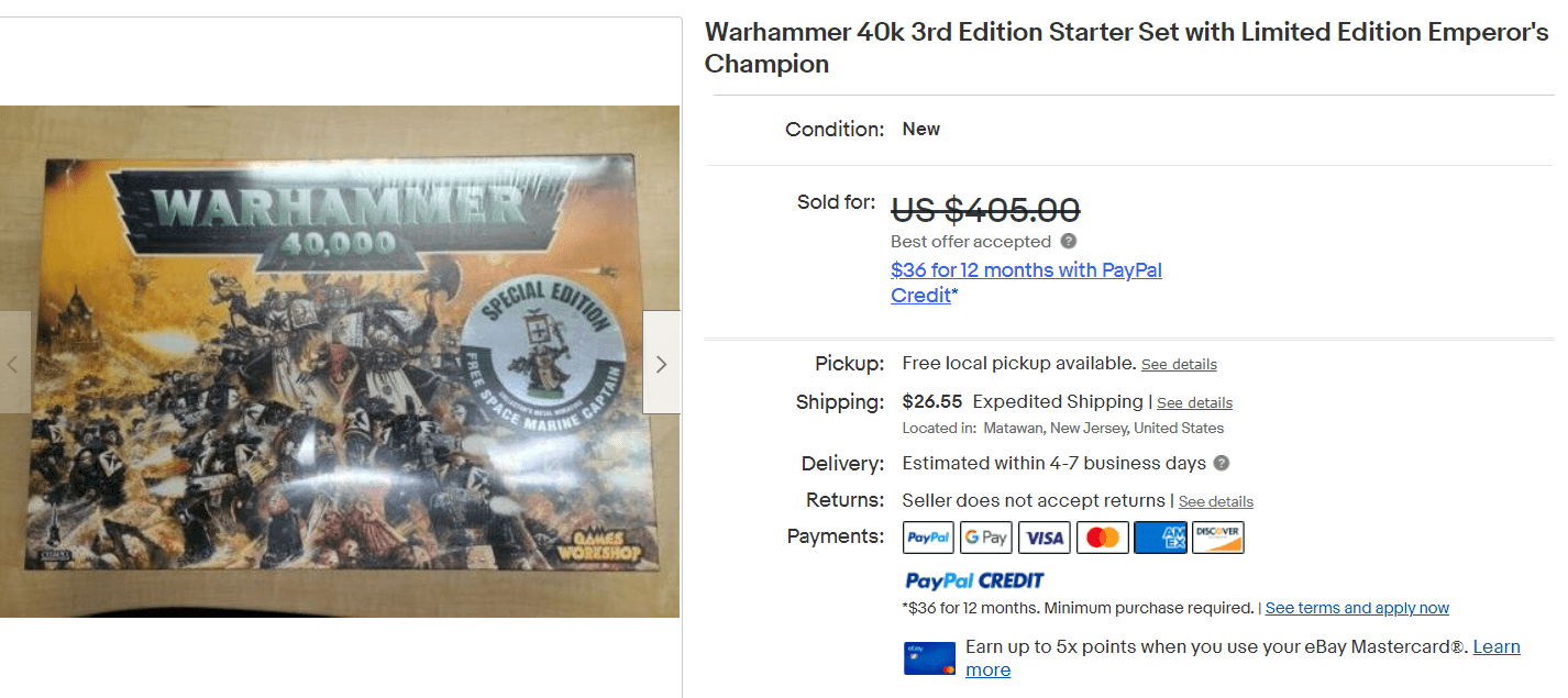 Warhammer 40k 3rd Edition Starter Set Prices Soaring on