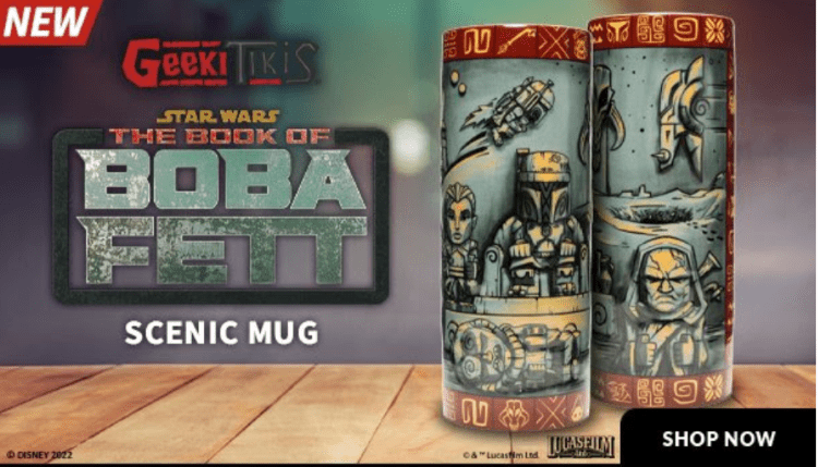 Disney Store Star Wars Boba Fett Mug NEW Authentic Very Hard To Find