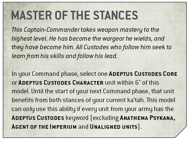 captain commander rules