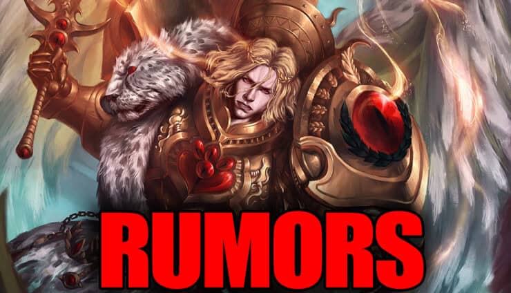sanguinius rumors warhammer art with red rumors letter
