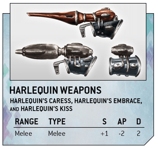 Harlequin weapons