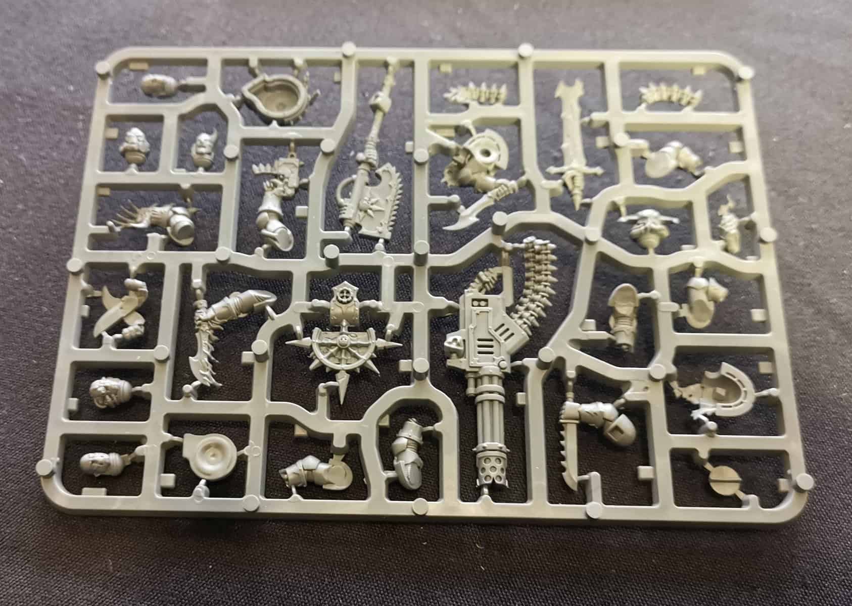 Chaos Space Marines upgrade sprue