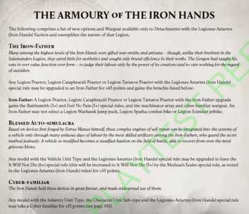 NEW HORUS HERESY - Legion Specific Special Rules! - Spikey Bits