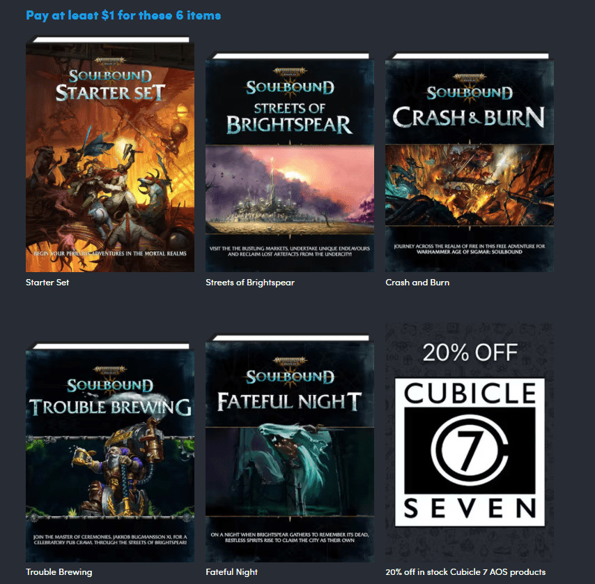 Soulbound humble bundle