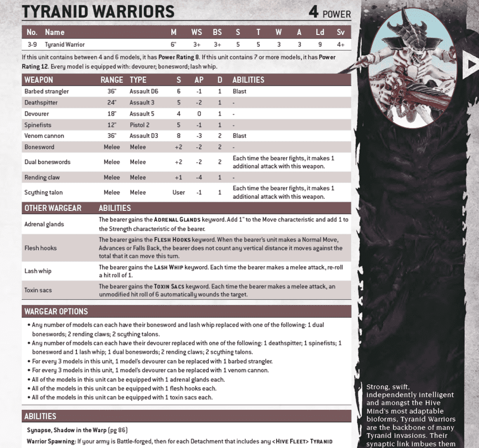 Tyranids Warriors