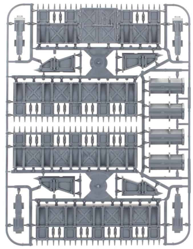 STC Hab-Bunker and Stockades sprue 2