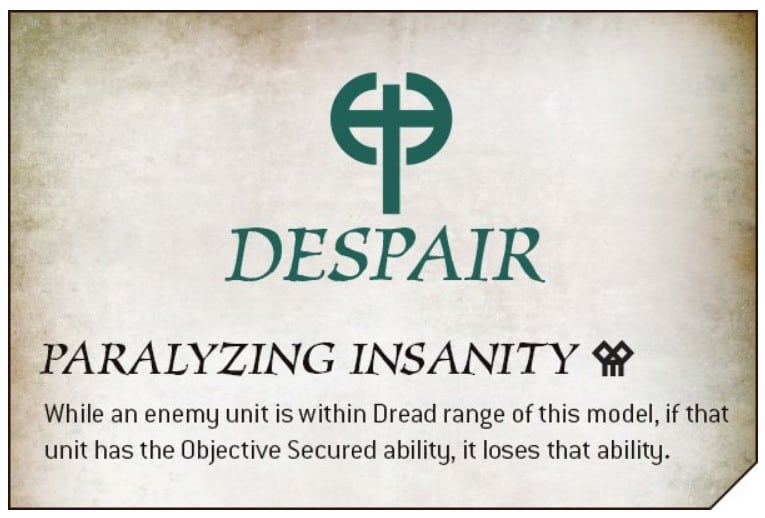 despair paralyzing insanity
