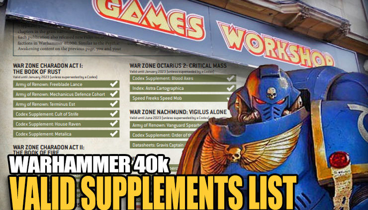 valid-supplements-list warhammer 40k