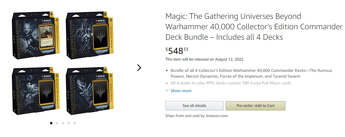 40k Magic Price
