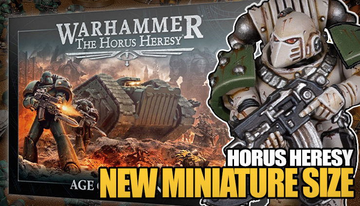 Horus Heresy Space Marines miniatures size comparisons