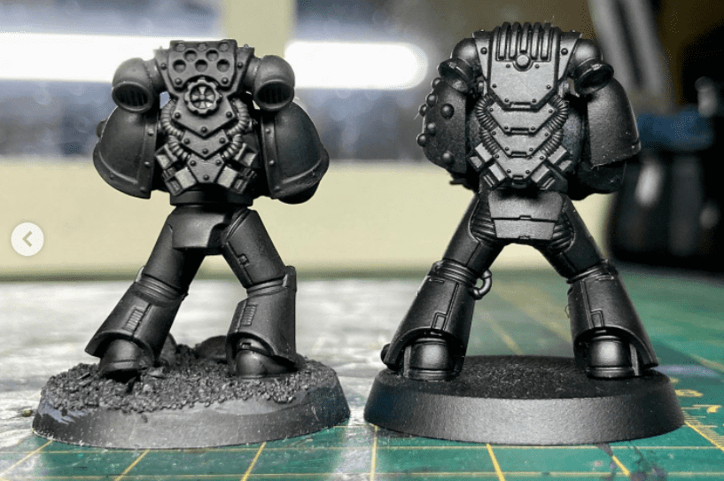 snake_works_studio Horus Heresy Space Marines miniatures size comparisons