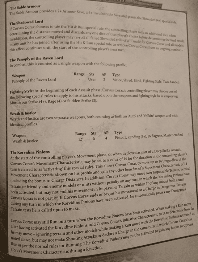 The New Horus Heresy Raven Guard Rules Very, Very, Sneaky!